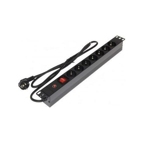 Delta  zasilająca 19" 1U 7x Schuko