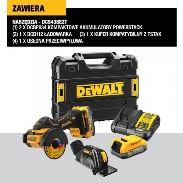 Dewalt 18V 76mm 2x1,7Ah POWERSTACK