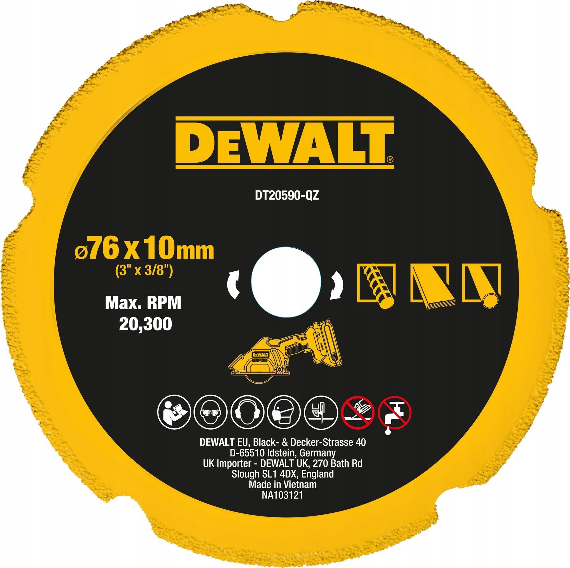 Dewalt DEWALT MULTI 76x1,6mm DO
