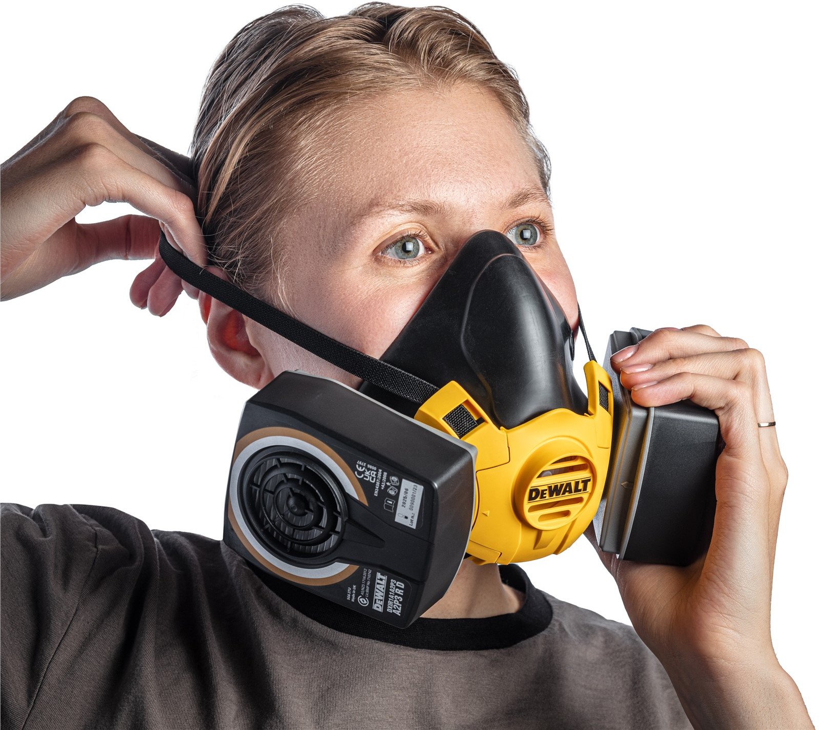 Dewalt półmaska  z filtrami  a2p3,  l