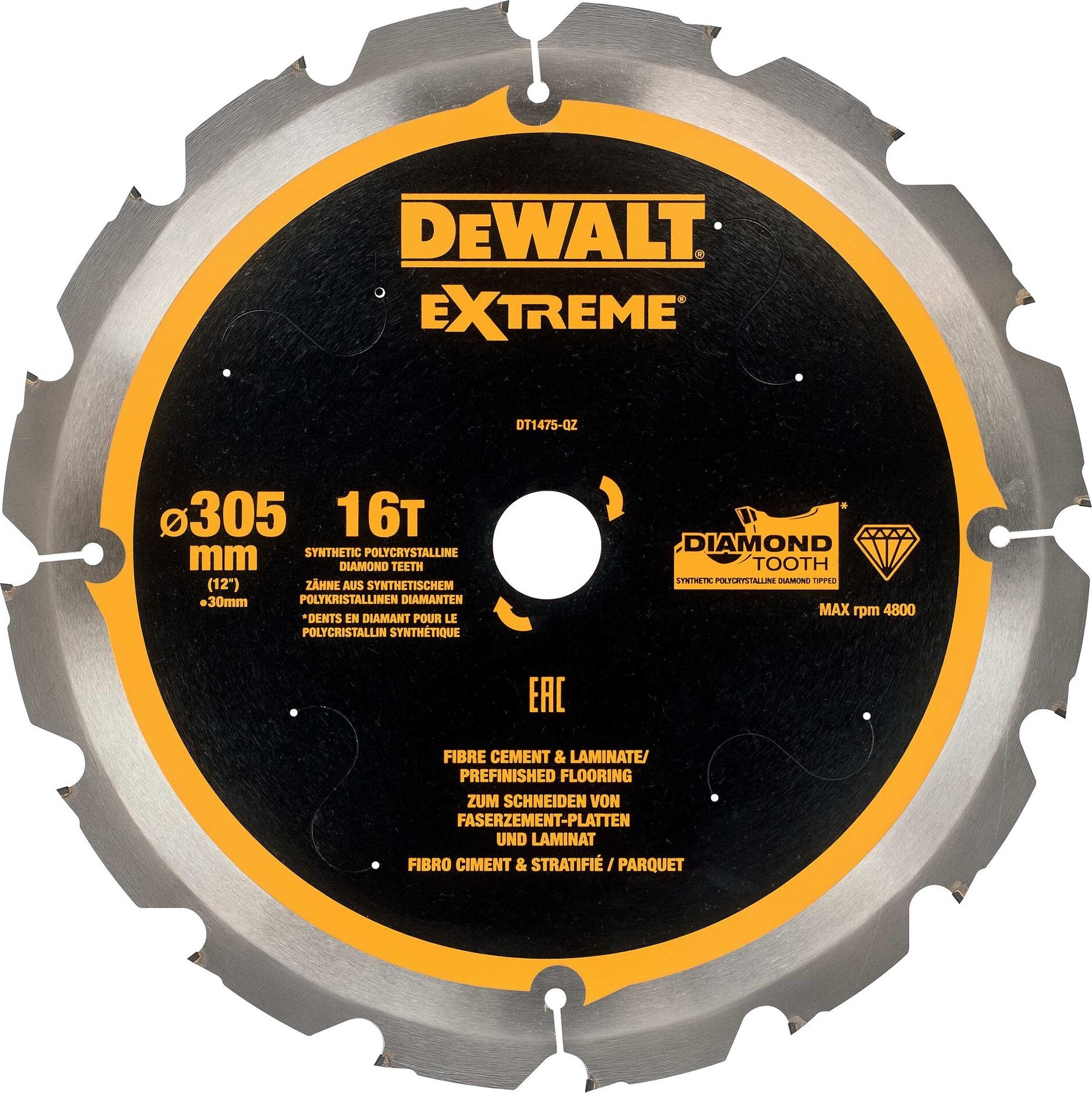Dewalt  305x30mm x16t | DT1475 |