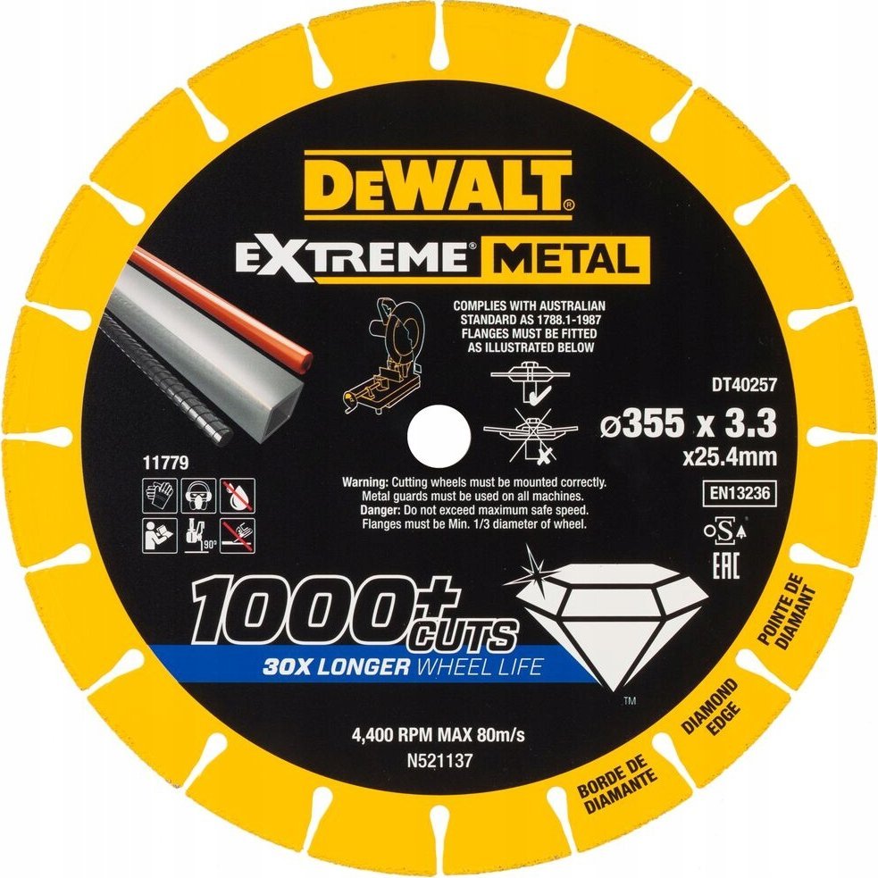 Dewalt Metal 355x3,3x25,4mm (DT40257)