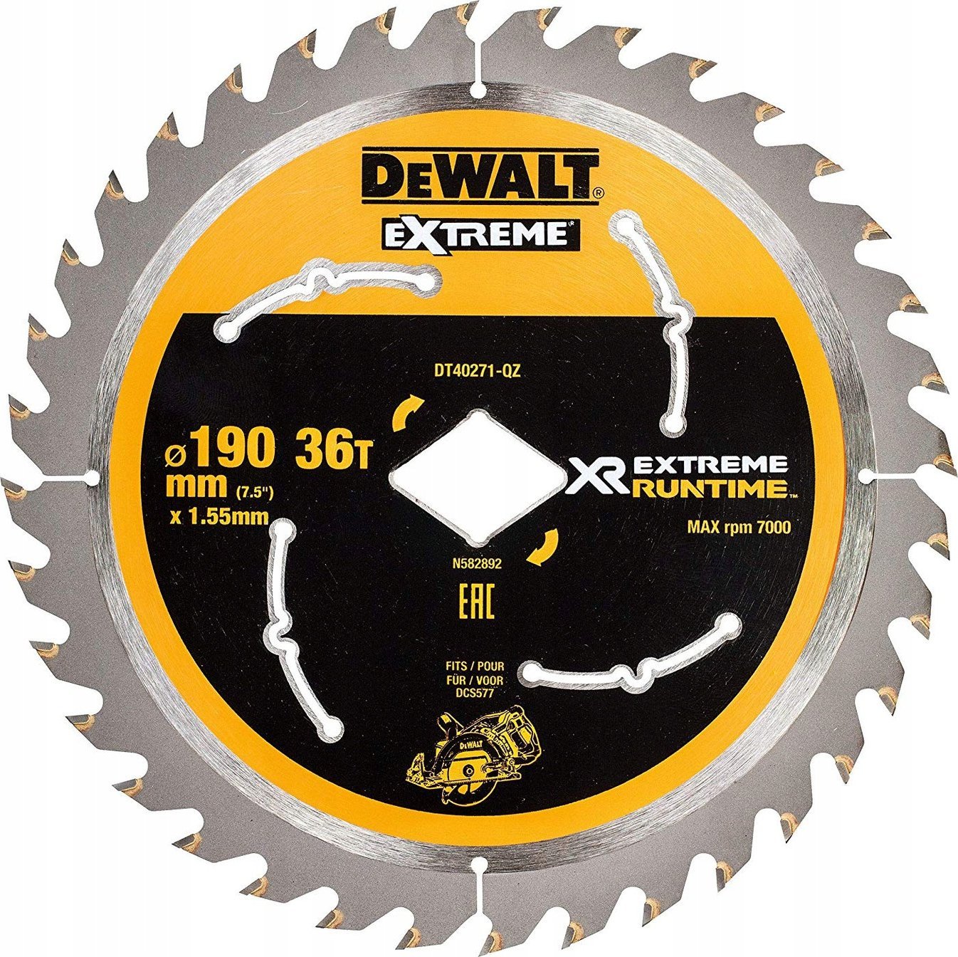 Dewalt   dcs577 190x36t ctb | DT40271