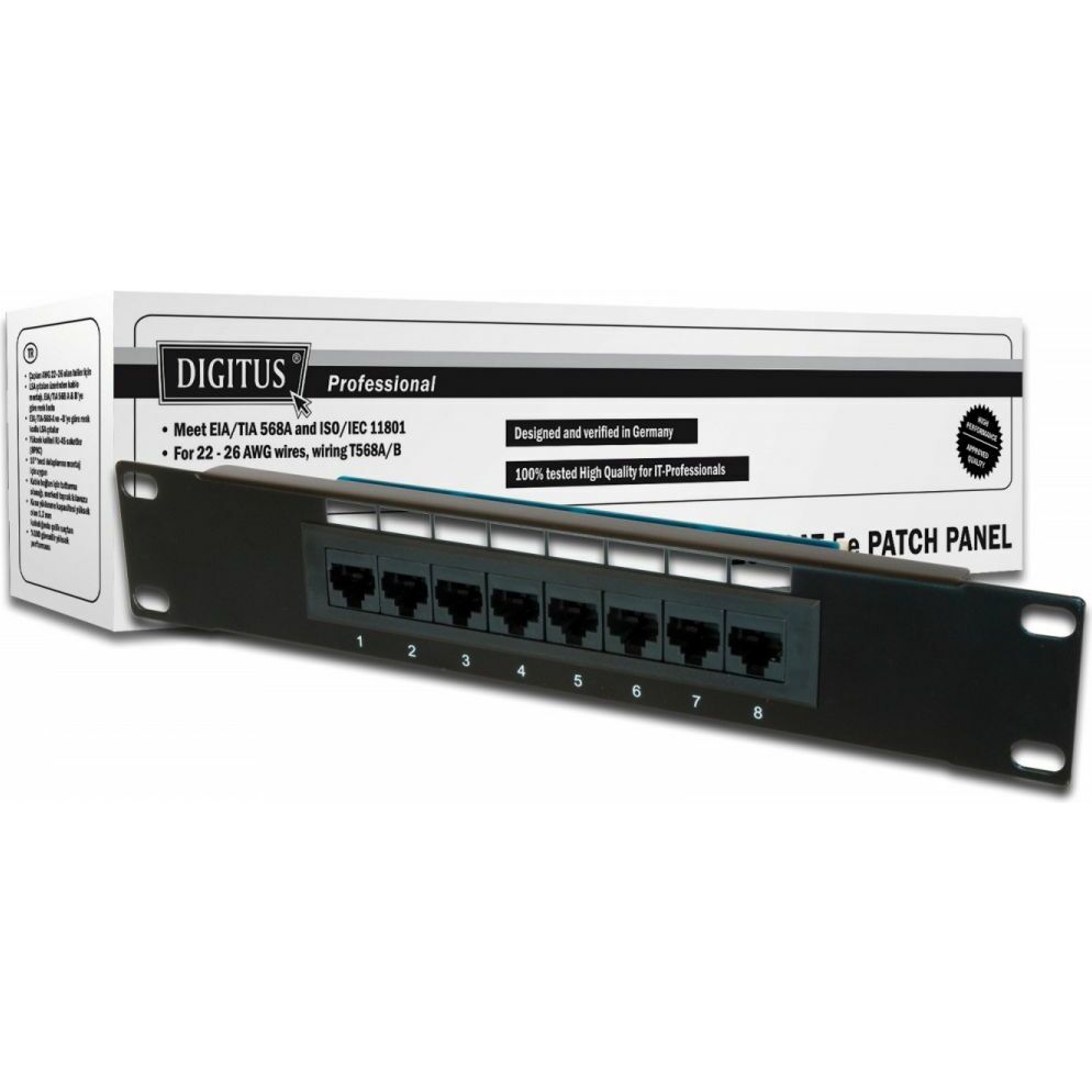 Digitus Patch panel 10`` 1U 8x