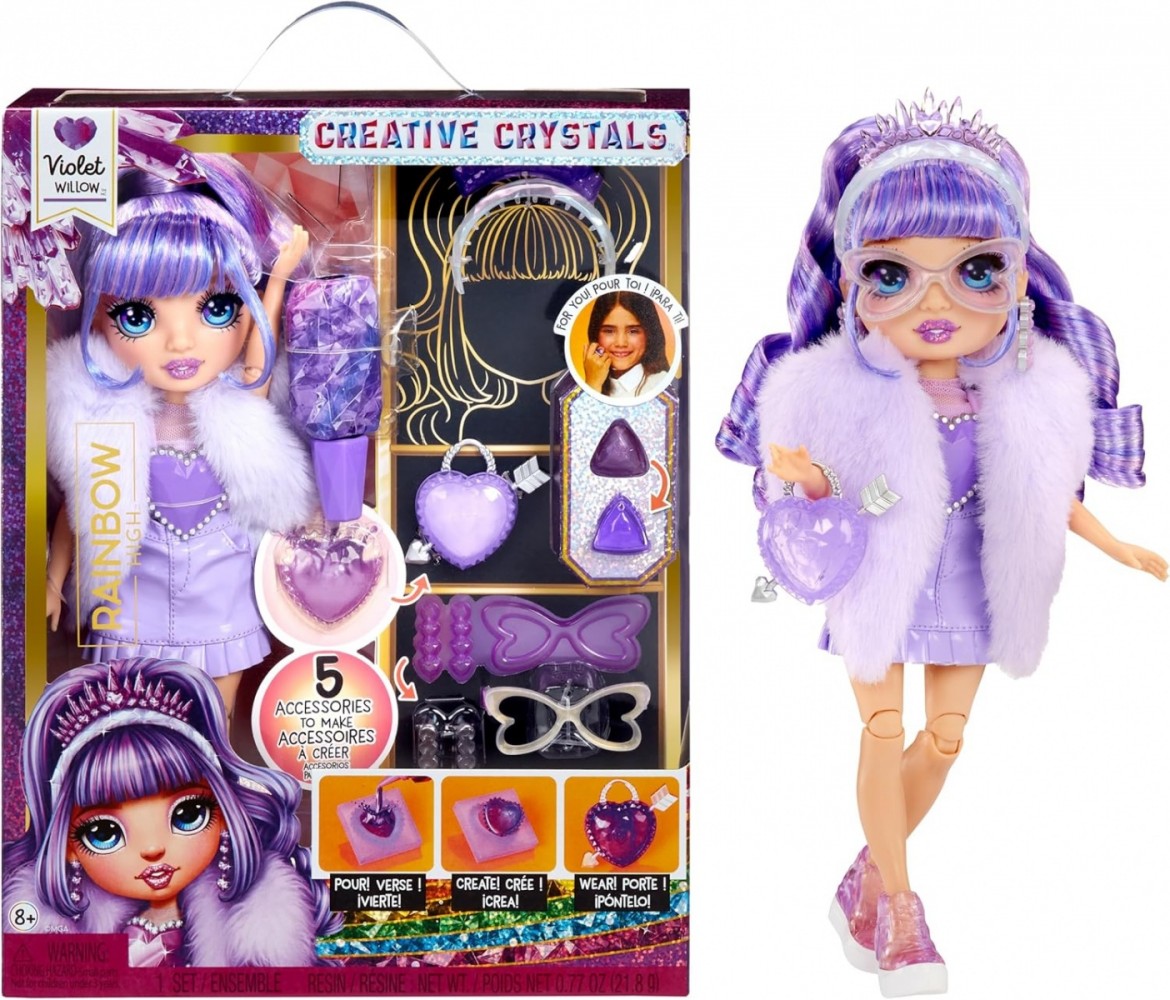 MGA Rainbow High Creative Crystals Violet