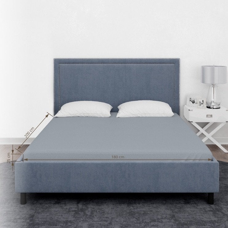 Domoletti FITTED SHEET COTTON 180X200+25 GREY