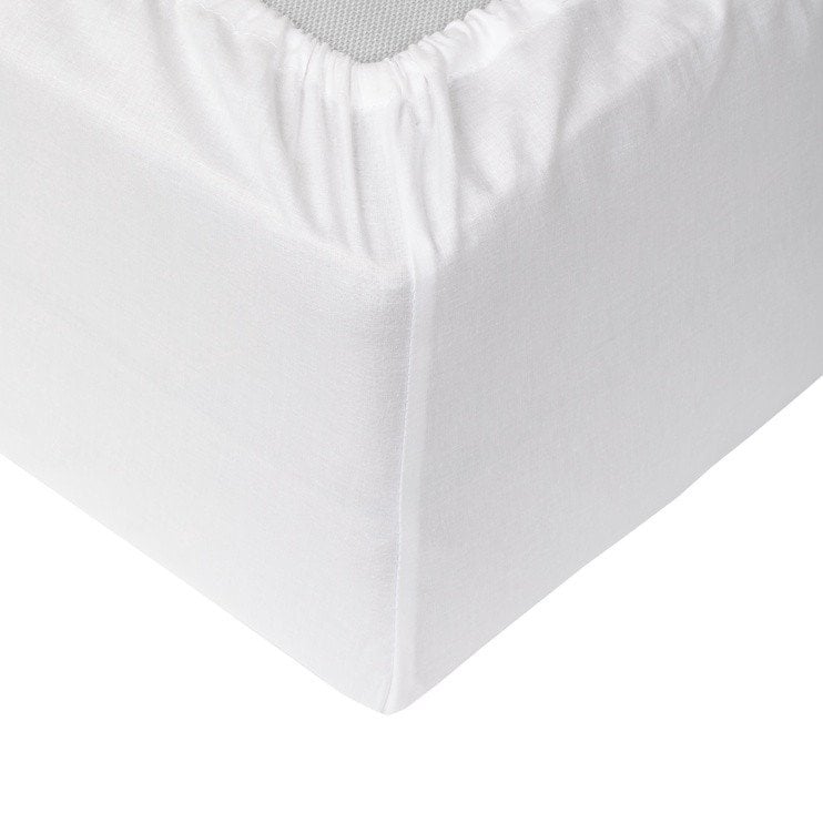 Domoletti FITTED SHEET COTTON 200X200+25 WHITE