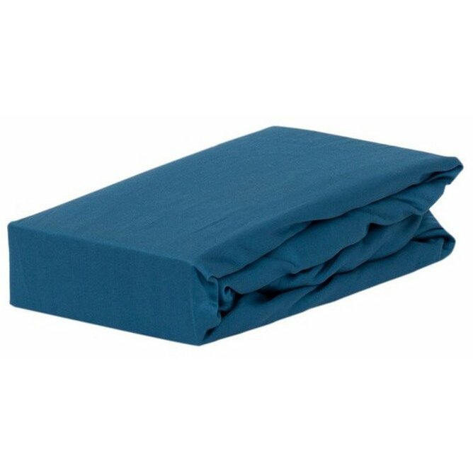 Domoletti FITTED SHEET SATEEN 140X200+25 NAVY