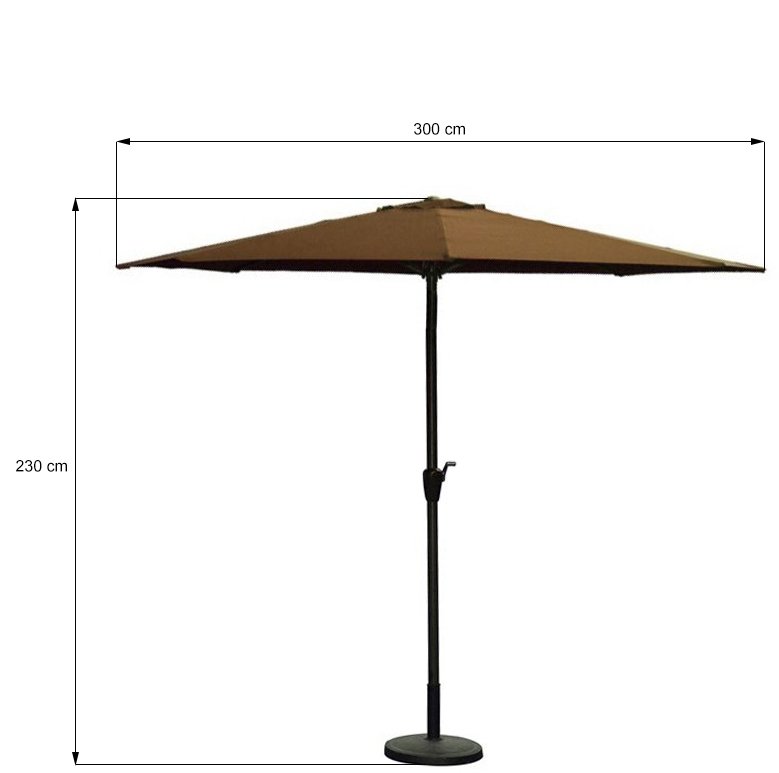 Domoletti Sun Umbrella SIMPLE Brown |