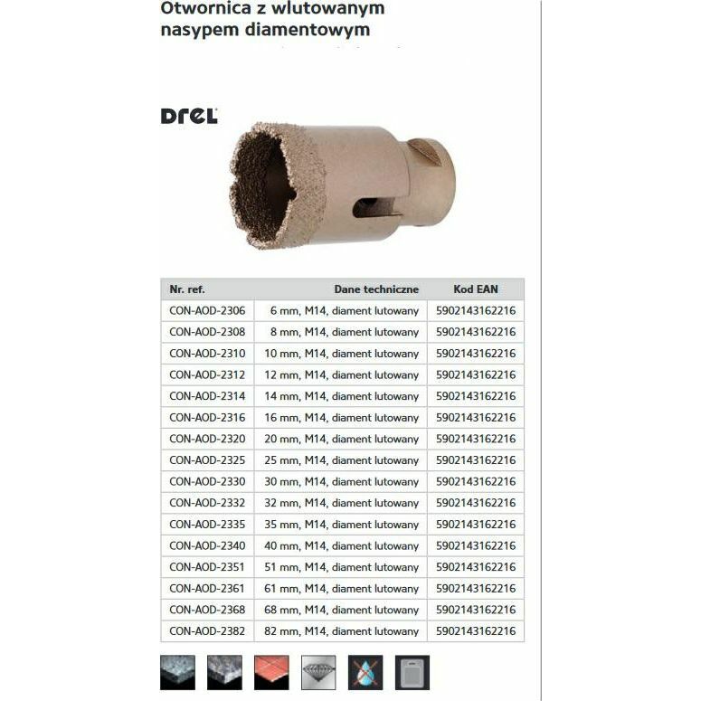 Drel DREL  Korona M14 z em
