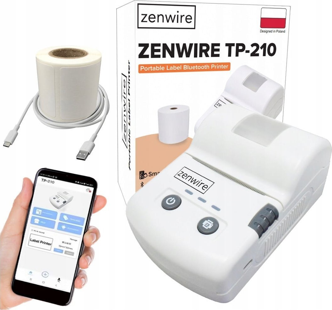 Drua etykiet Zenwire Mini Termiczna Bluetooth