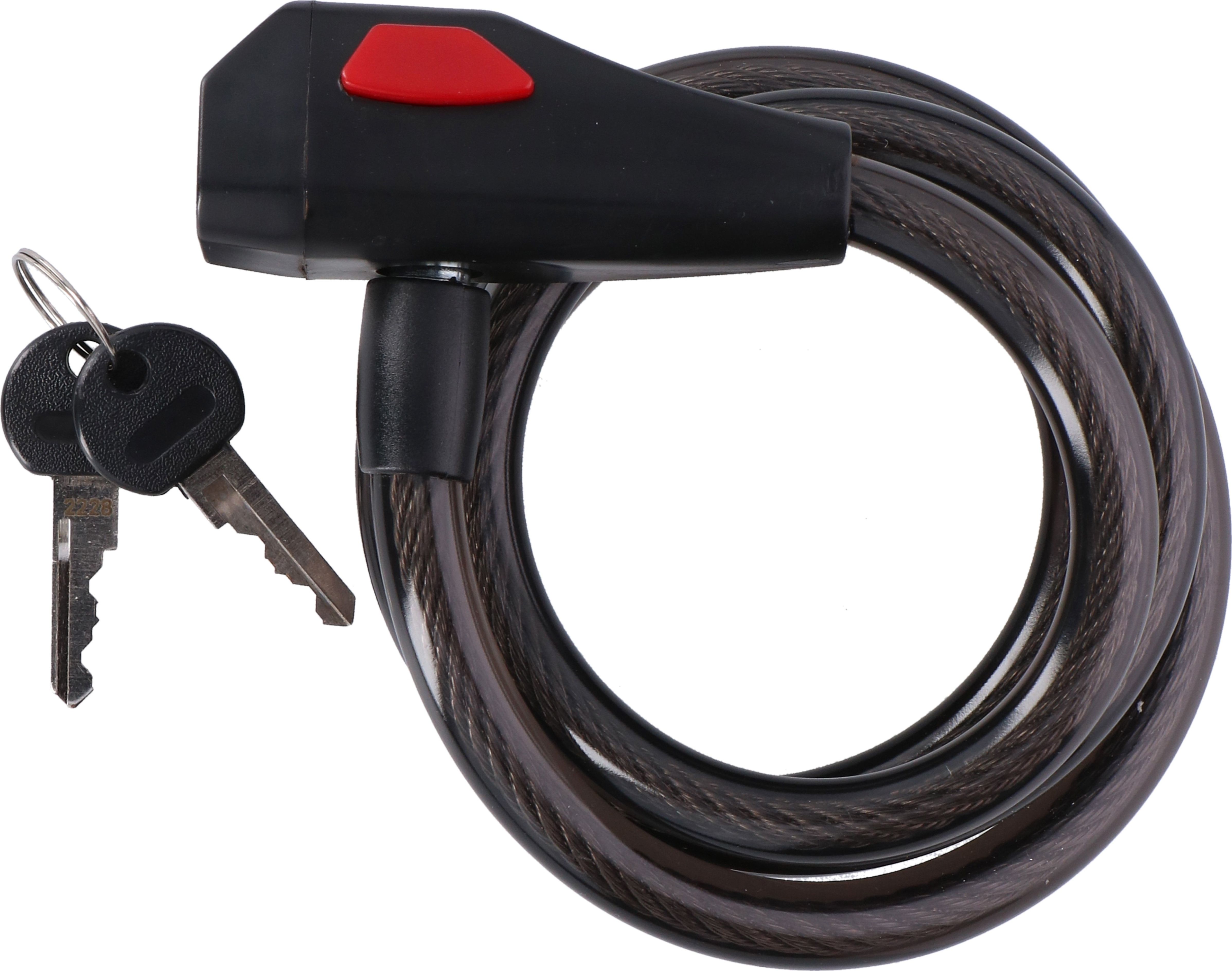 Dunlop owe spiral cable lock 12x1500mm