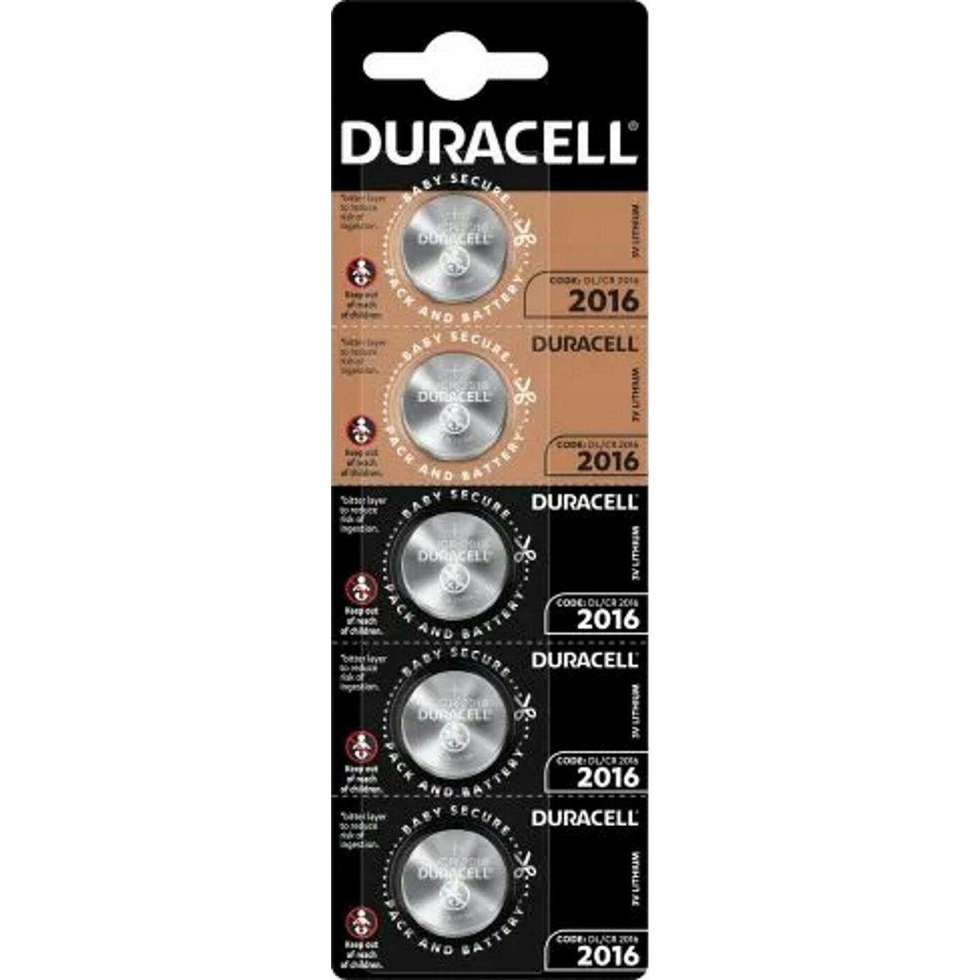 Duracell Duracell Batterie Knopfzelle CR2016 3