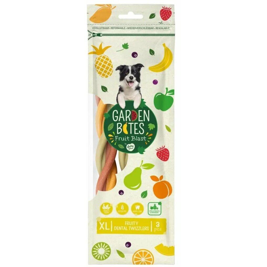 Duvo+ Garden Bites Fruity Dental Twizzlers
