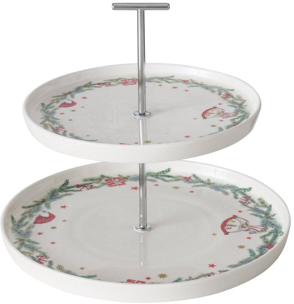 Dwupiętrowa pateram wzorem FLORENZA,  22 cm