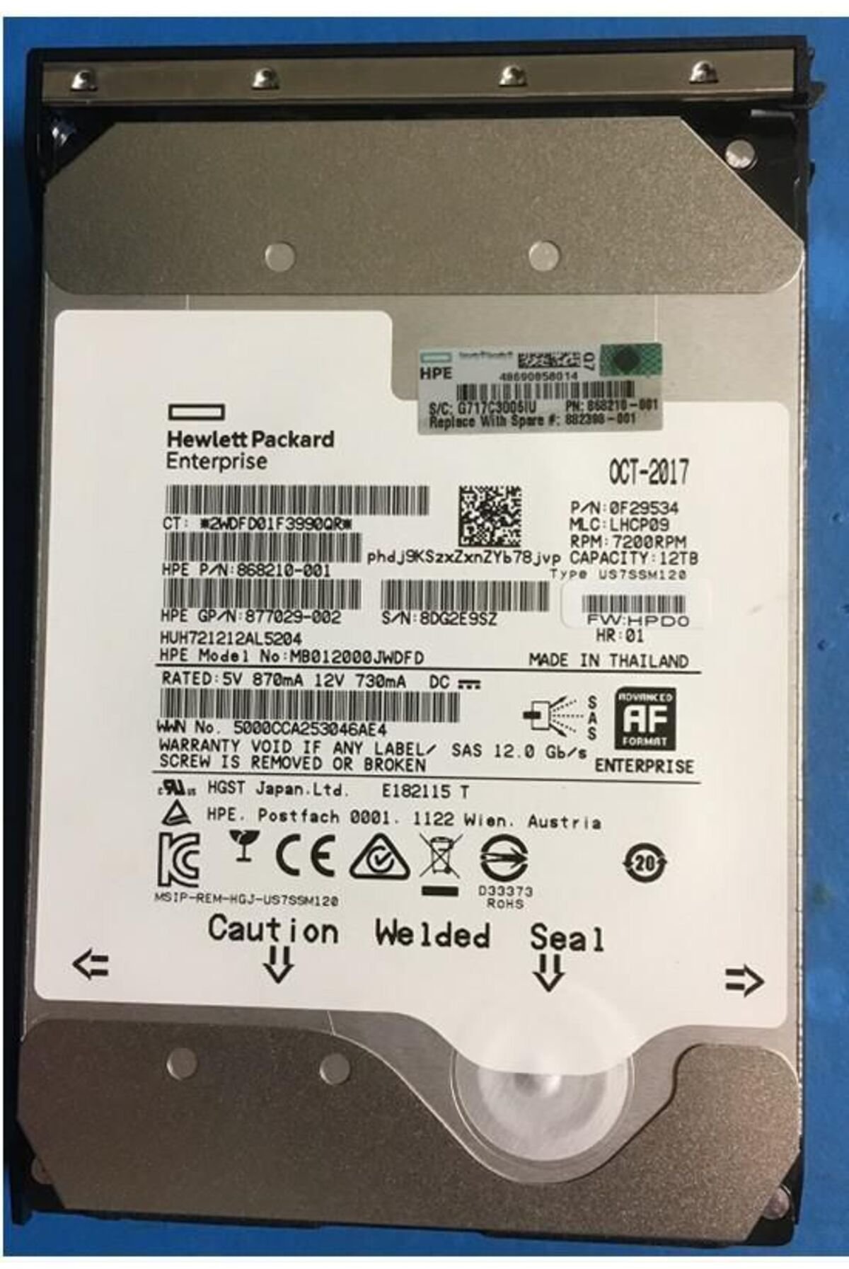 Dysk HP DRV HDD 12TB 7