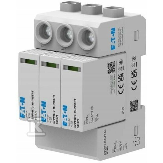 Eaton Ogranicznik przedo fotowoltaiki 1+2 1500VDC