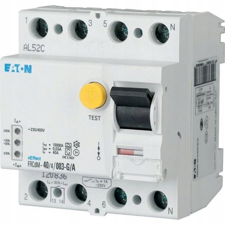 Eaton nicowoprądowy 4P 40A 0,3A