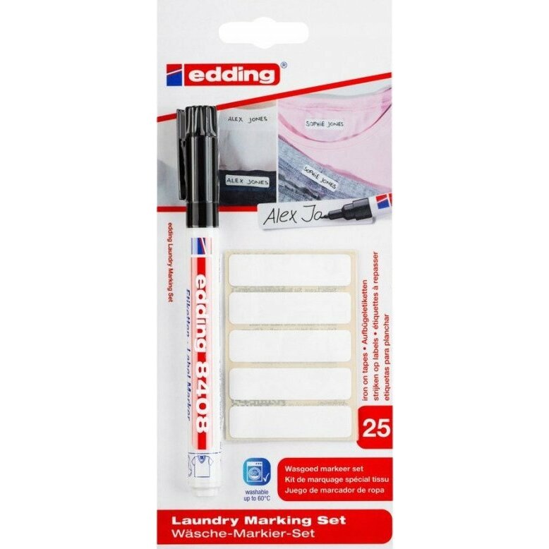 Edding 8408, Black, Brush tip, Black