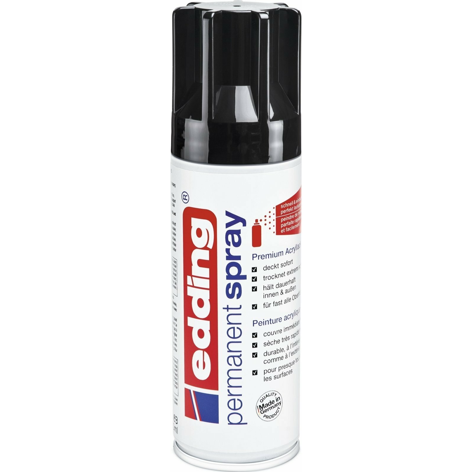 Edding Edding Spray Black Glossy 200ml