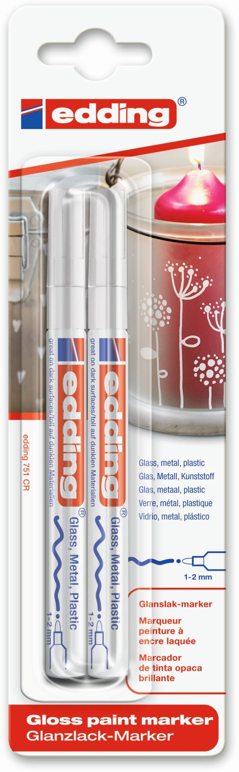 Edding Marker White 4-751-2-1049 | 4-751-2-1049