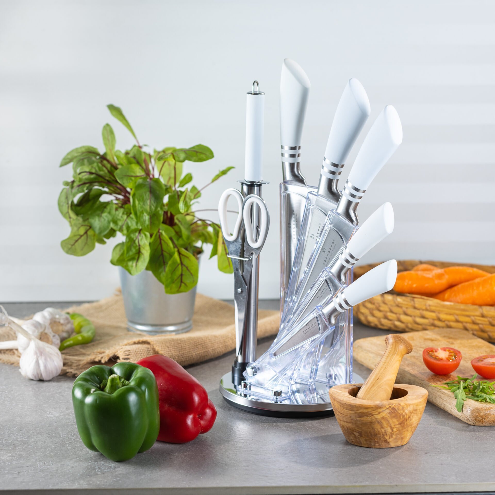 Edenberg  8-Edenberg EB906 inox/white | 4692439289062