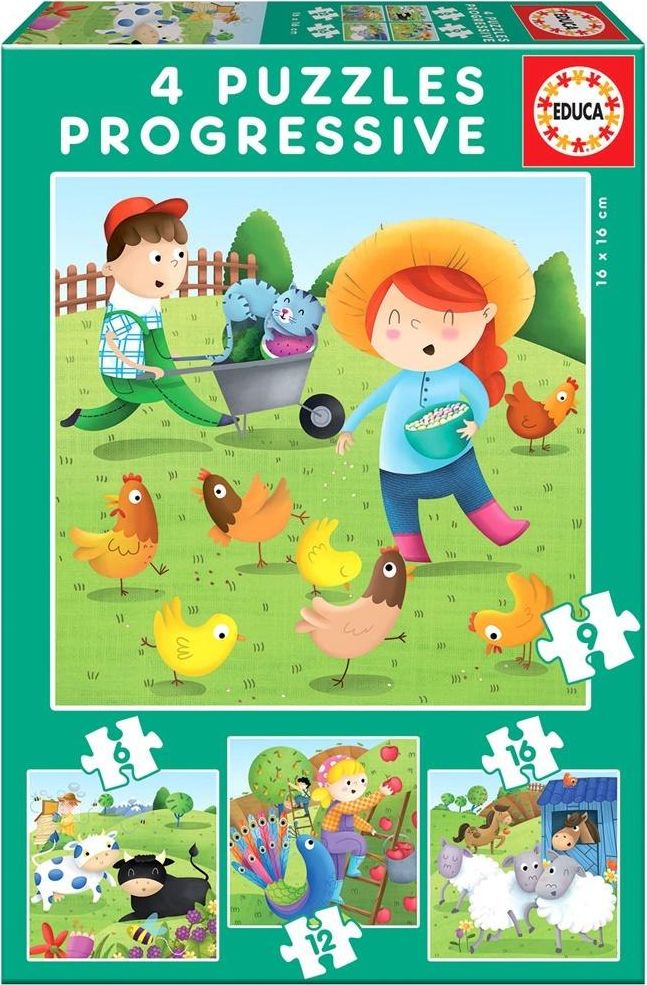 Educa Puzzle 6+9+12+16  farmie G3 |