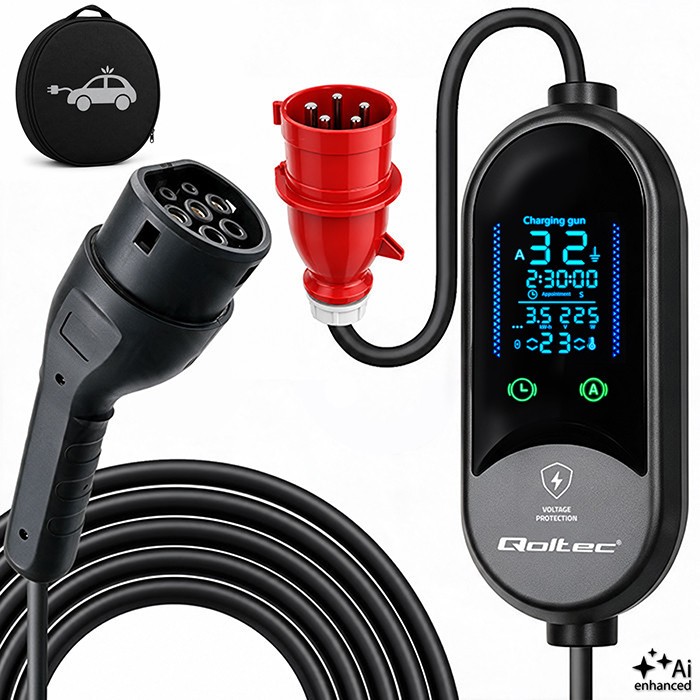 Qoltec Electric car charger 7kW 230V