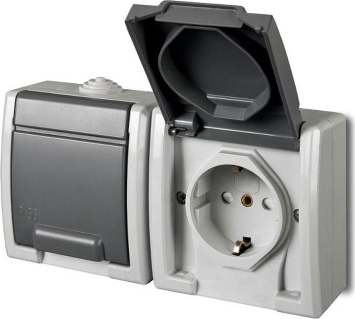Elektro-Plast AQUANT   2x2P+Z schuko  IP55 1245-10
