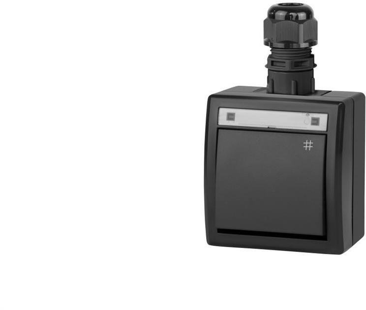 Elektro-Plast natynkowy AQUANT 2K IP65 antracytowy