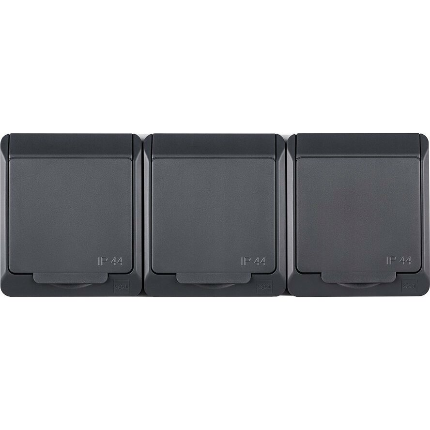 Elektro-Plast Hermes  hermetyczne  z/u Schuko antracyt