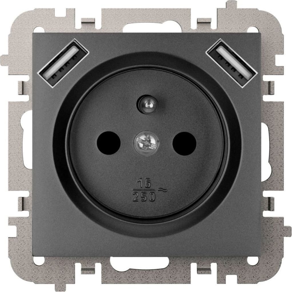 Elektro-Plast Vestra  2P+Z 2xUSB zasilające   IP20