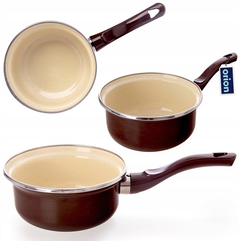 Emalia Pleszew Rondel emaliowany BROWN 14