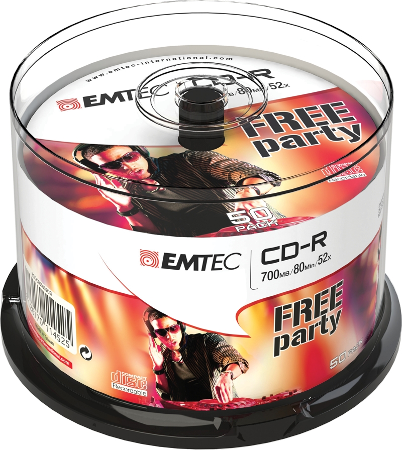 Emtec CD-R 700MB/80MIN 52x Cake Box