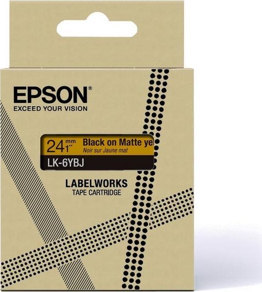 Epson LabelWorks LK-6YBJ - Schwarz auf