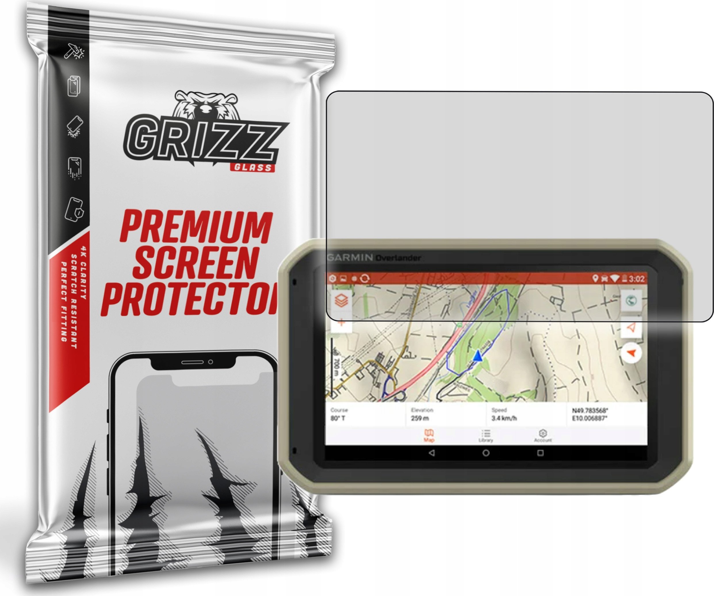Etui do nawigacji GrizzGlass matowa PaperScreen