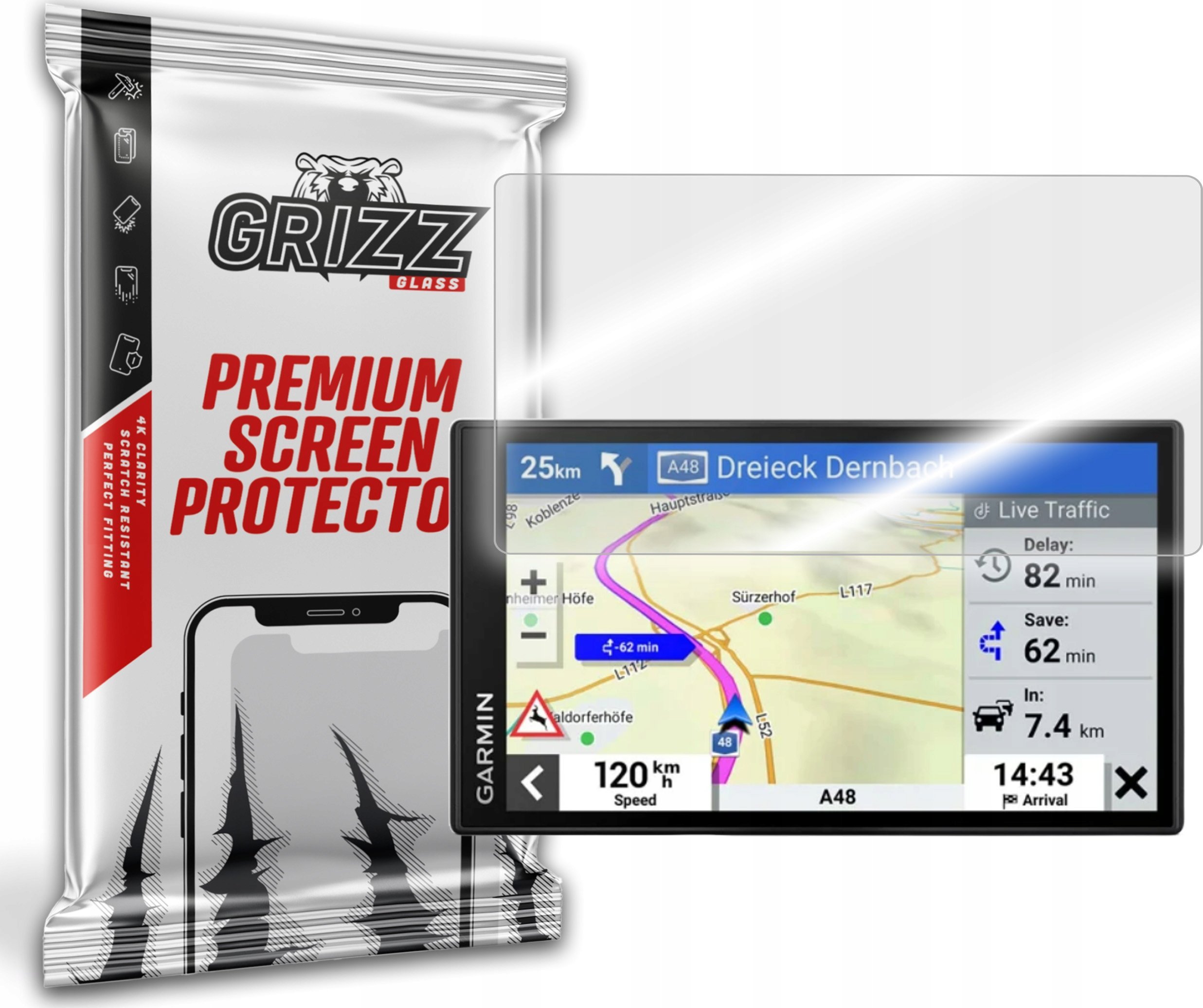 Etui do nawigacji GrizzGlass GrizzGlass HybridGlass