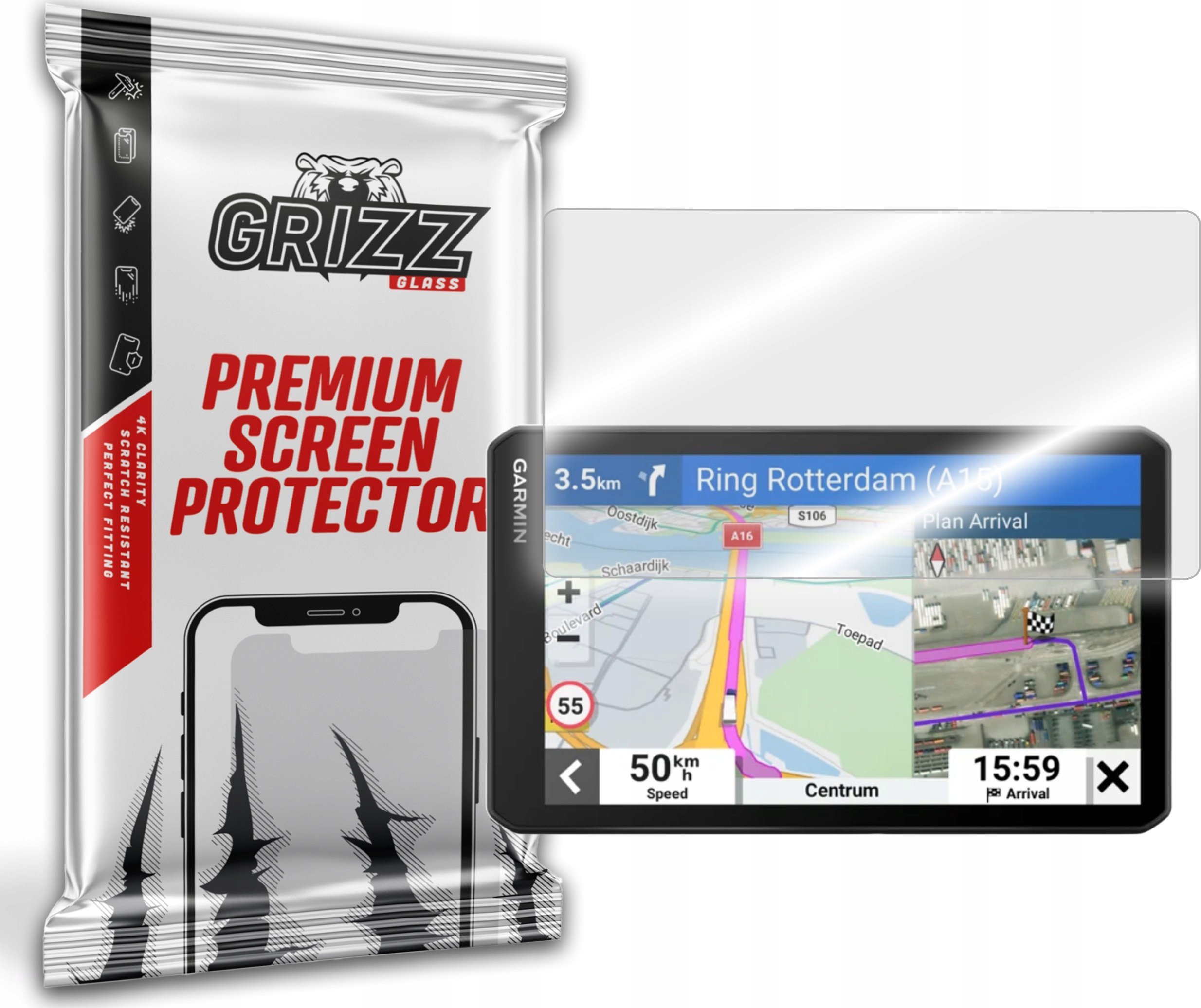 Etui do nawigacji GrizzGlass   HybridGlass Garmin