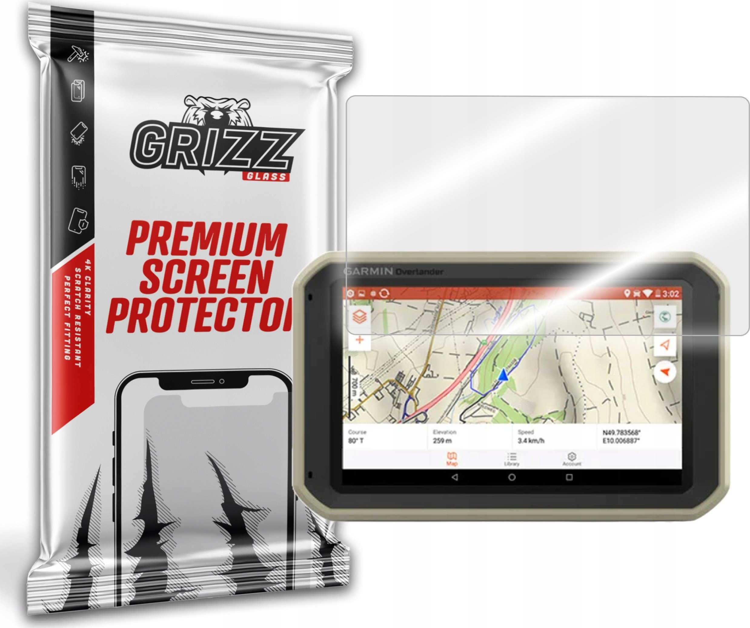 Etui do nawigacji GrizzGlass HybridGlass Garmin