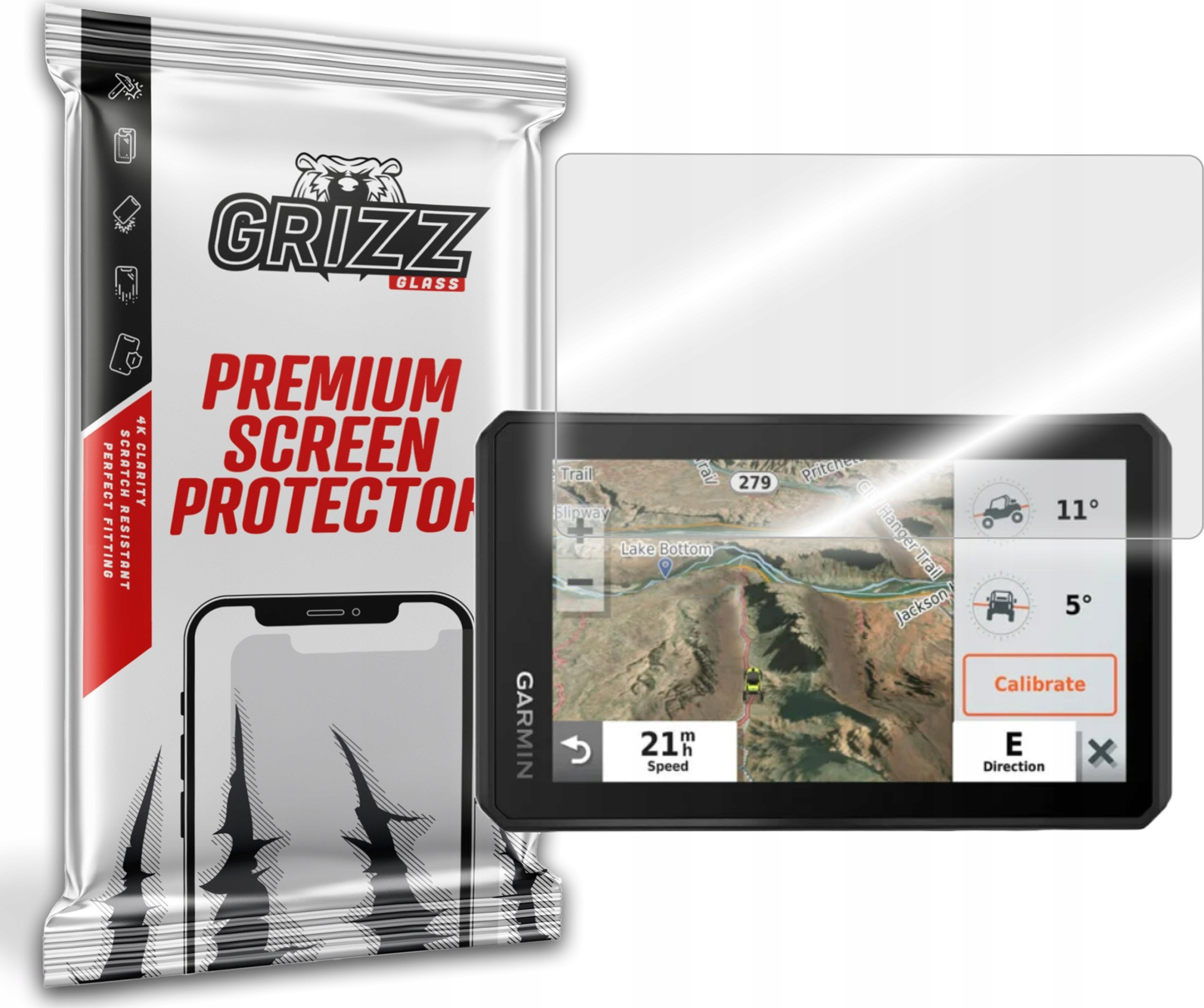 Etui do nawigacji GrizzGlass HybridGlass Garmin