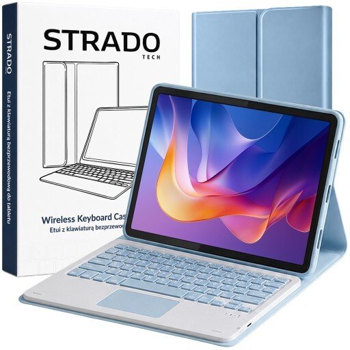Etuitablet Strado-Tech Z klawiaturą Bluetooth touchpad