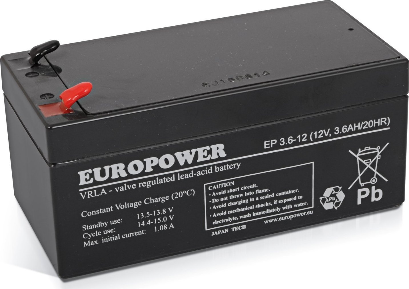 Europower  12V 3.6Ah AGM EP3