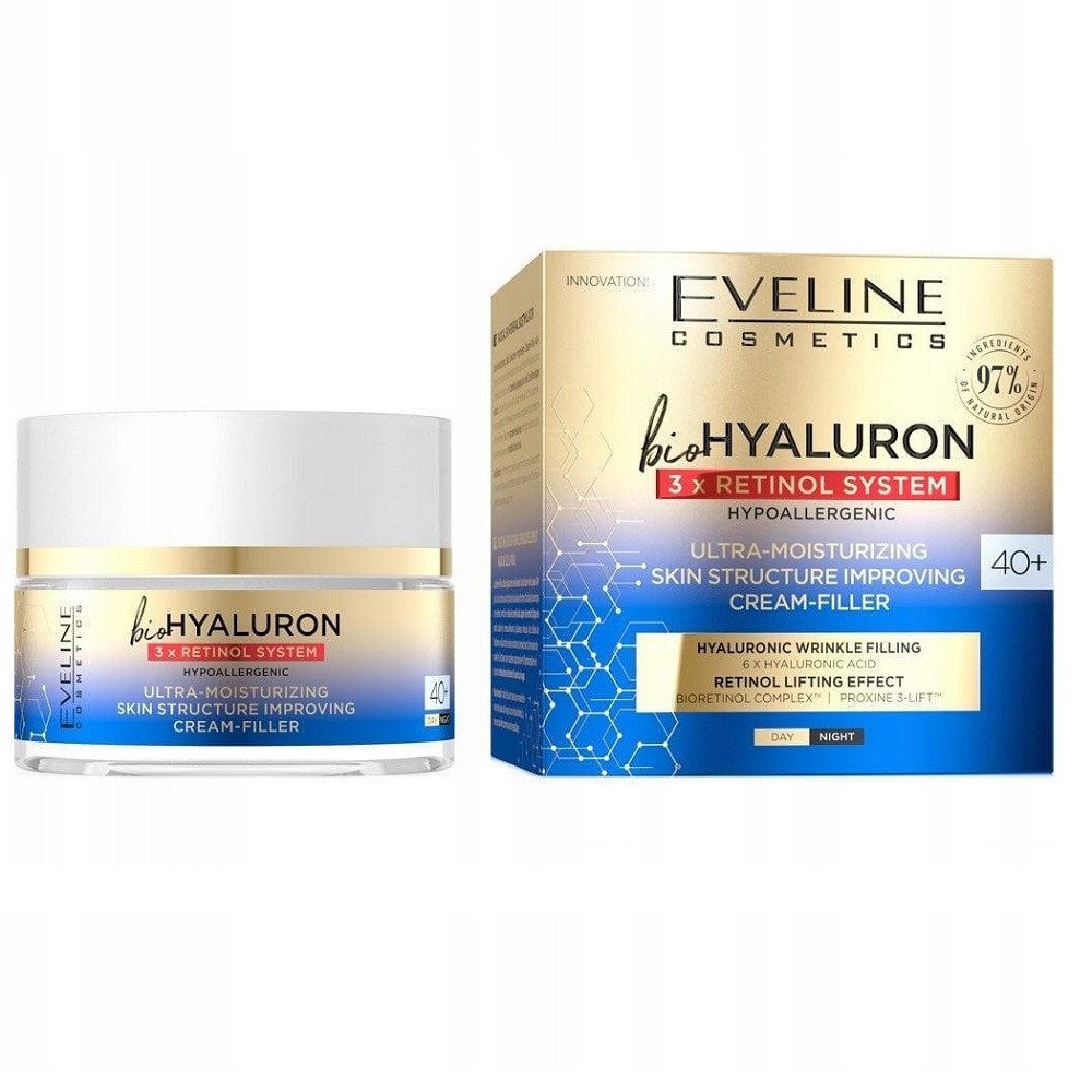 Eveline EVELINE_BioHyaluron* 3x Retinol System 40+