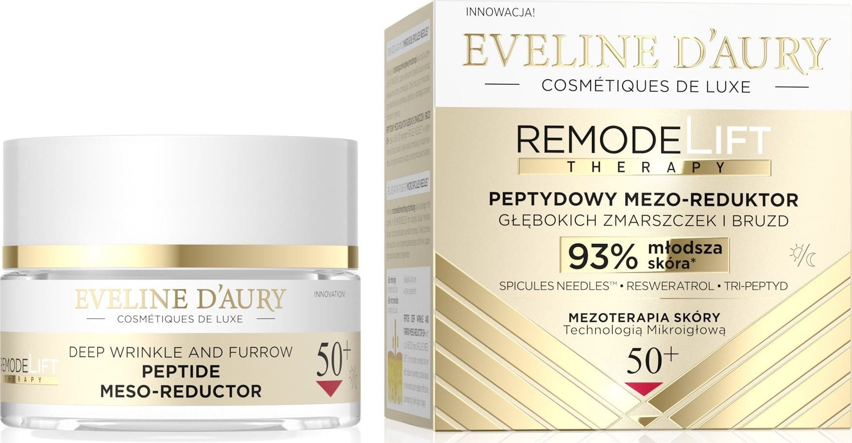 Eveline Reft Therapy 50+ Peptydowy mezo-głębokich