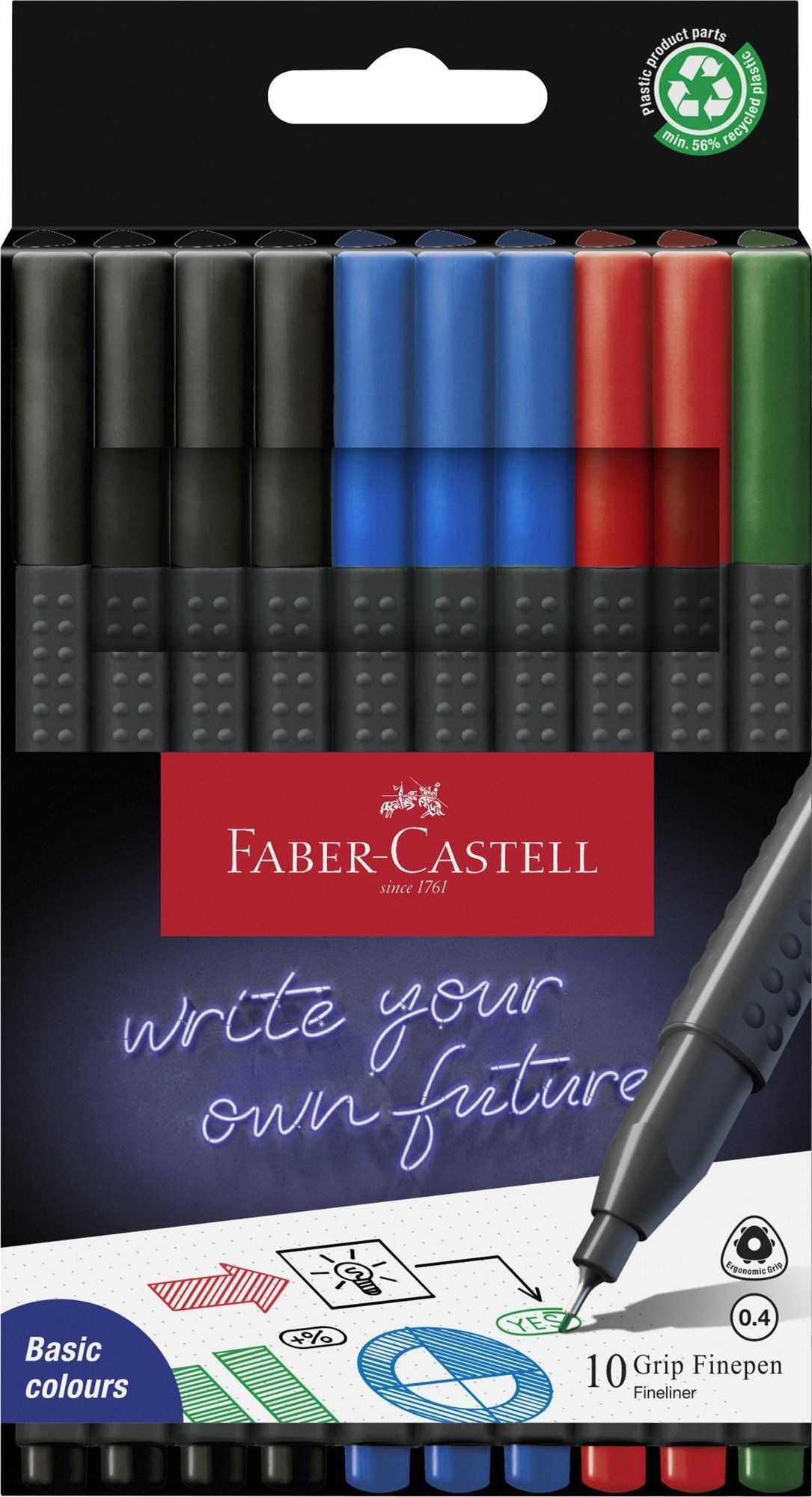 Faber-Castell Cienkopis Grip 10 FABER CASTELL