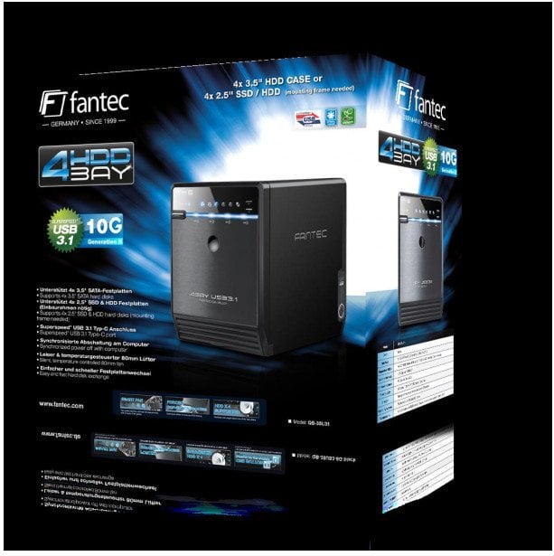 Fantec Fantec FANTEC QB-35U31 CASE BLACK/4X3