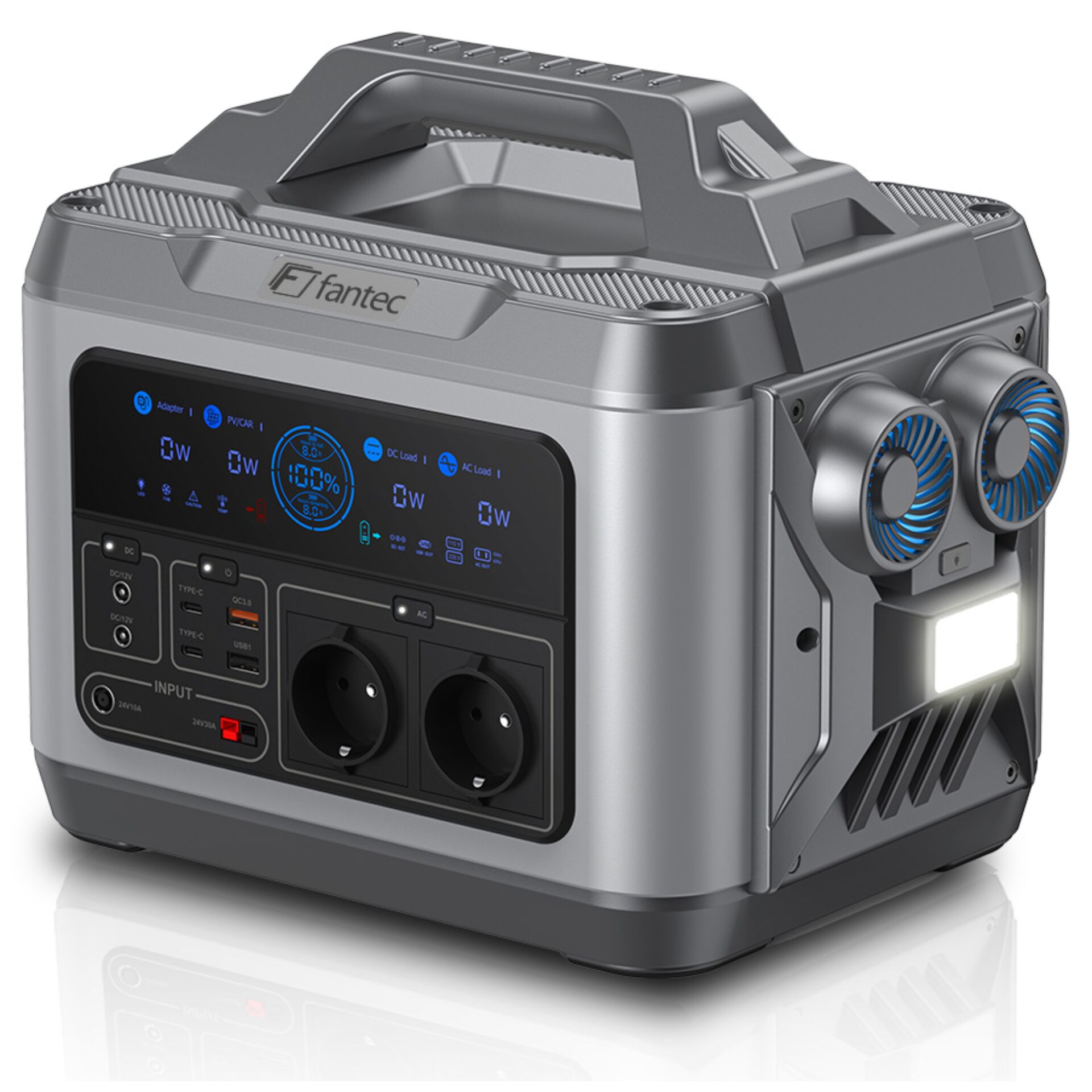 FANTEC PGS-1200 Power Station & Solar