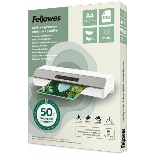 Fellowes Folie laminacyjne Eco*100Matte A4 043859813872