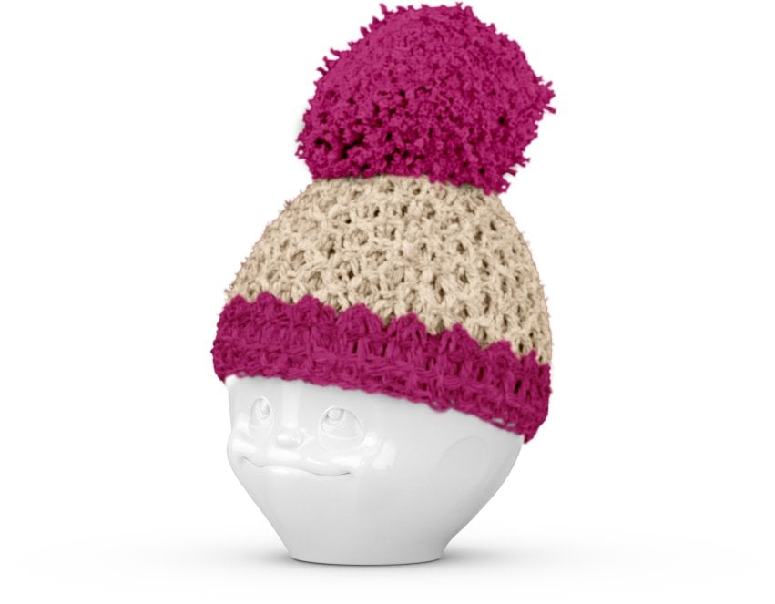 FiftyEight FIFTYEIGHT Eierbecher Mützchen elfenbein/fuchsia |