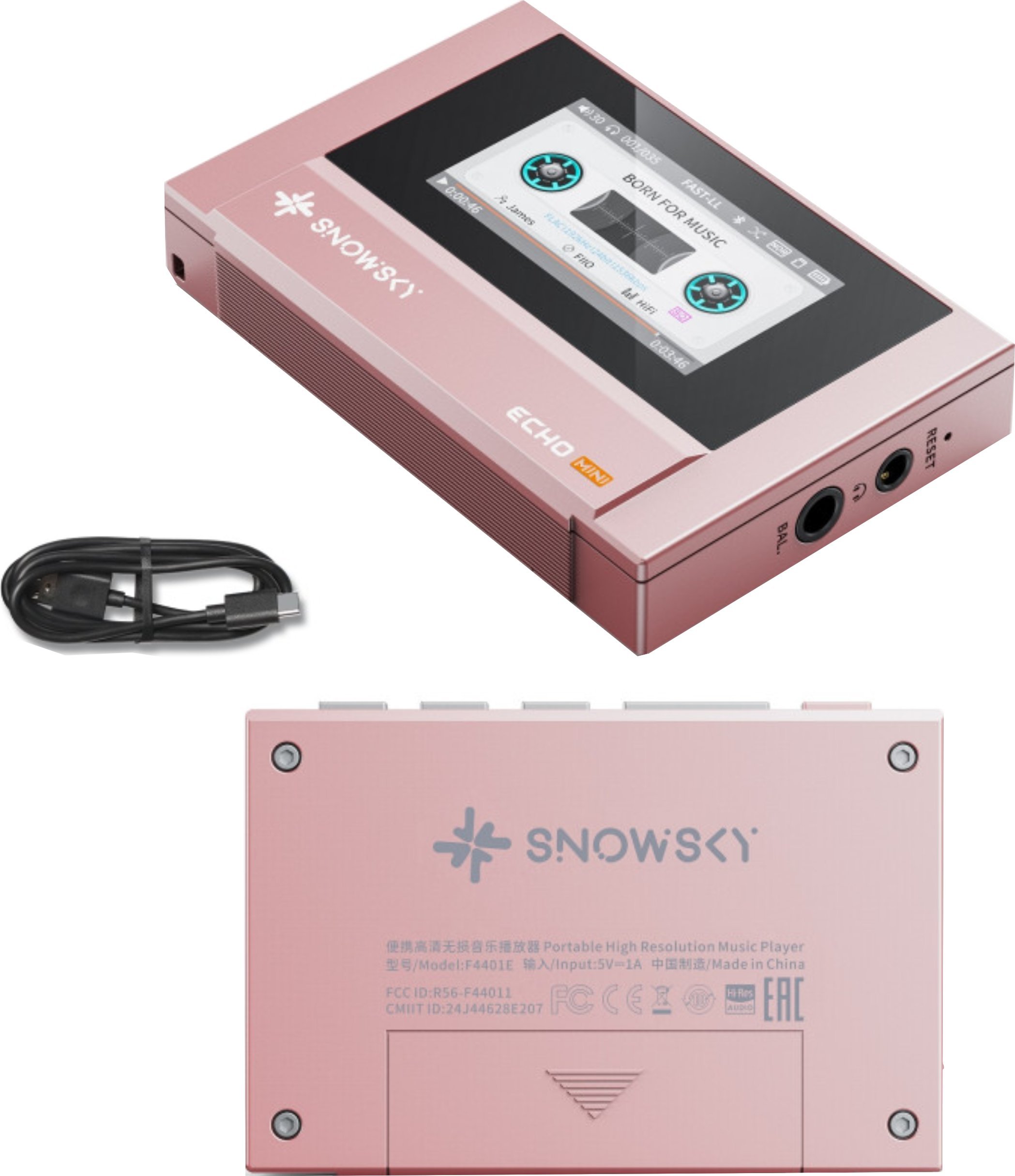 FiiO FIIO SNOWSKY EMINI Hi-Res róźowy